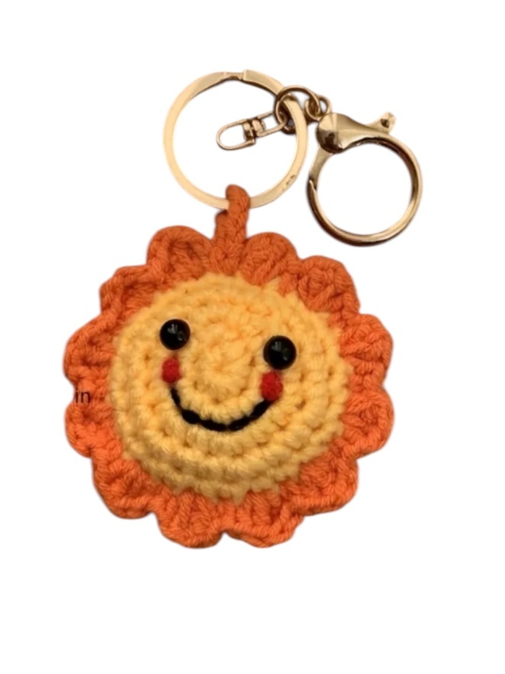 Crochet SUNSHINE Keychain or Handbag Charm